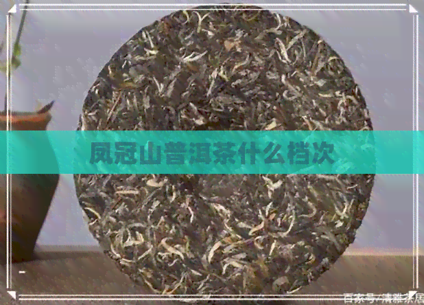 凤冠山普洱茶什么档次