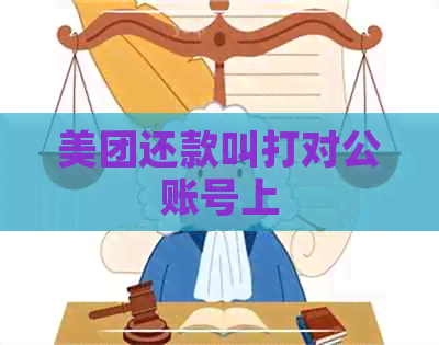 美团还款叫打对公账号上