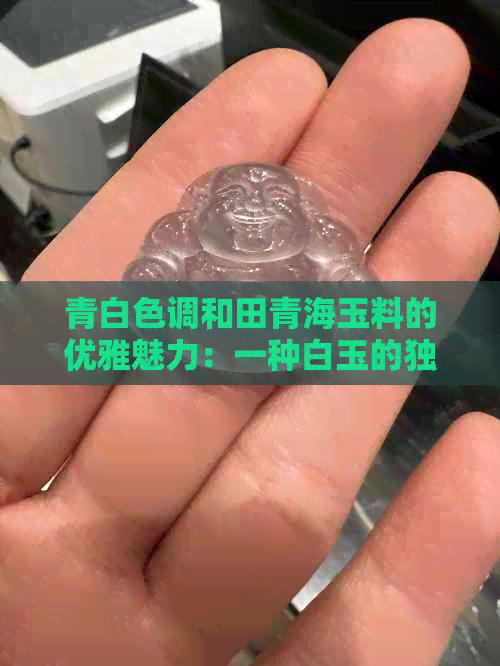 青白色调和田青海玉料的优雅魅力：一种白玉的独特美感