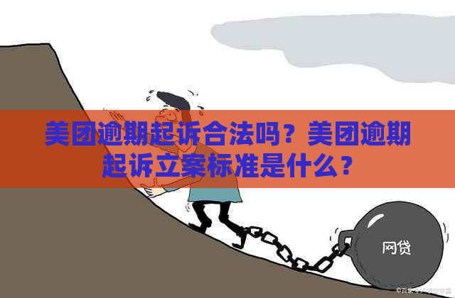 美团逾期起诉合法吗？美团逾期起诉立案标准是什么？