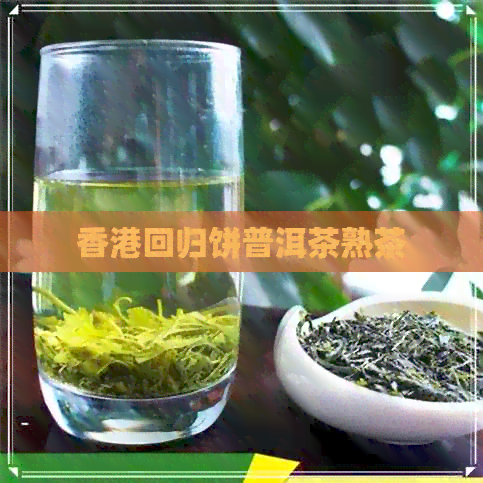 回归饼普洱茶熟茶