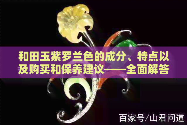 和田玉紫罗兰色的成分、特点以及购买和保养建议——全面解答您的疑问