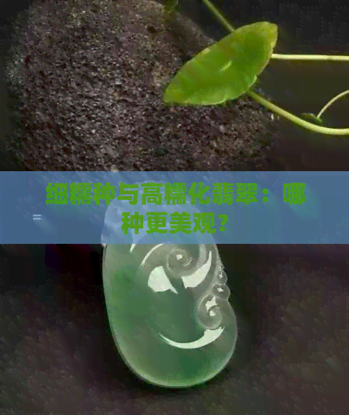 细糯种与高糯化翡翠：哪种更美观？