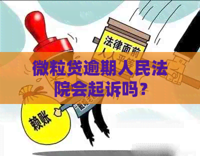 微粒贷逾期人民法院会起诉吗？