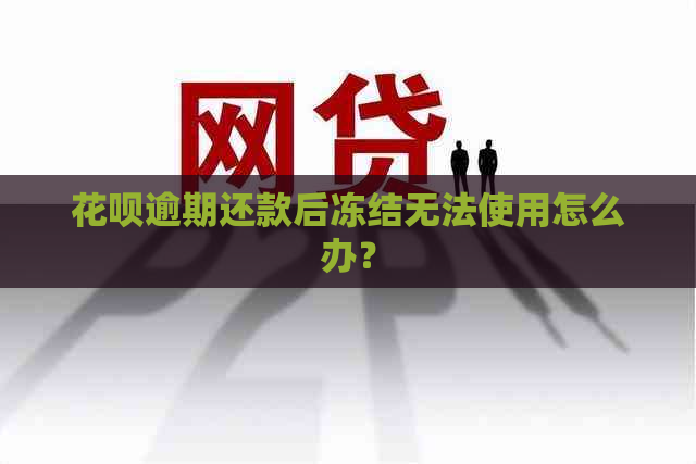 花呗逾期还款后冻结无法使用怎么办？