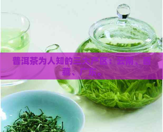 普洱茶为人知的三大产区：云南、     、广东。