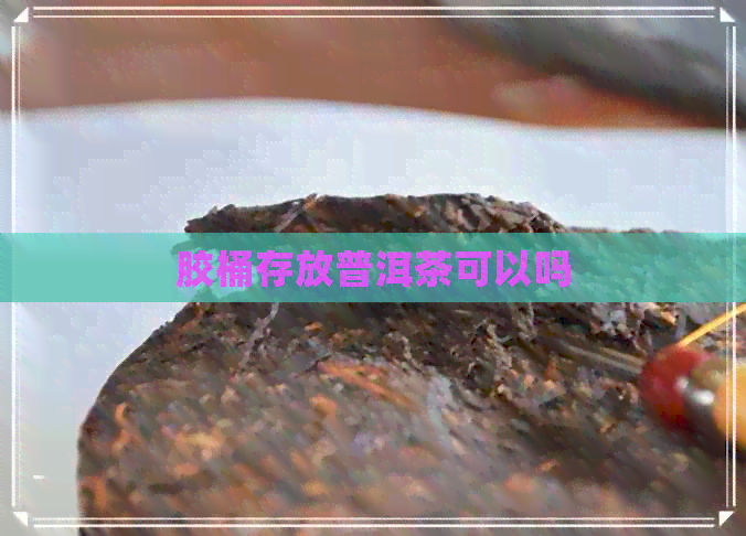 胶桶存放普洱茶可以吗