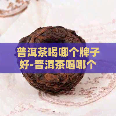 普洱茶喝哪个牌子好-普洱茶喝哪个牌子好一点