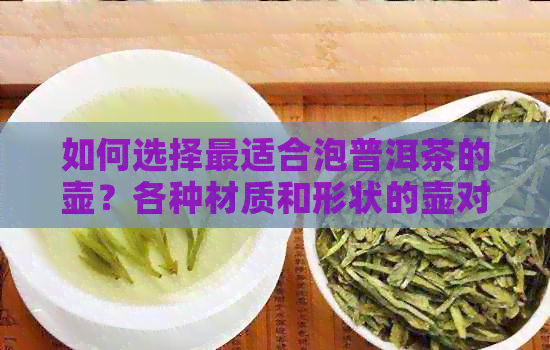 如何选择最适合泡普洱茶的壶？各种材质和形状的壶对比分析