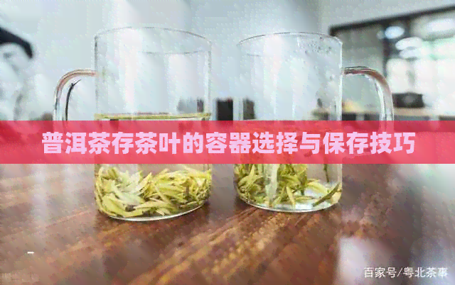 普洱茶存茶叶的容器选择与保存技巧