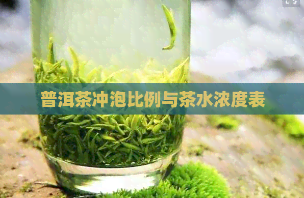 普洱茶冲泡比例与茶水浓度表