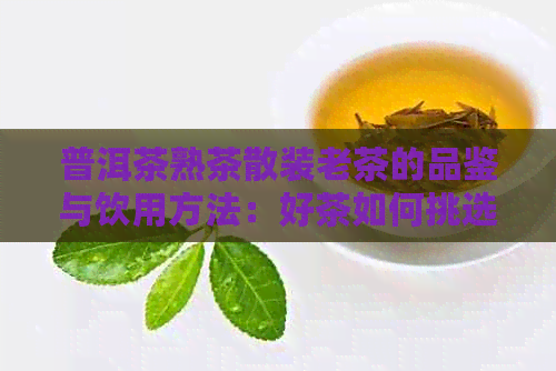 普洱茶熟茶散装老茶的品鉴与饮用方法：好茶如何挑选与品尝？