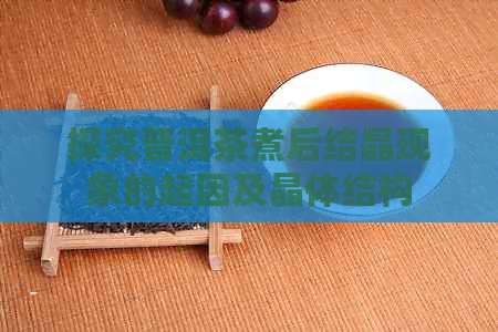 探究普洱茶煮后结晶现象的起因及晶体结构