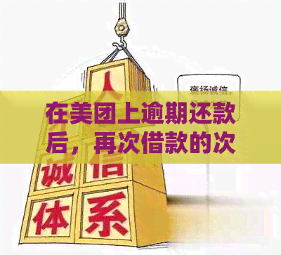 在美团上逾期还款后，再次借款的次数和还款方式有哪些限制？