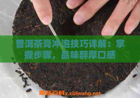 普洱茶膏冲泡技巧详解：掌握步骤，品味醇厚口感