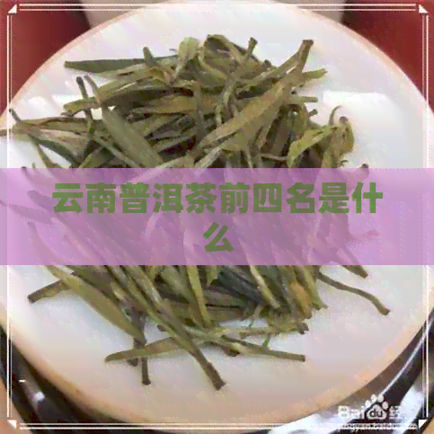 云南普洱茶前四名是什么