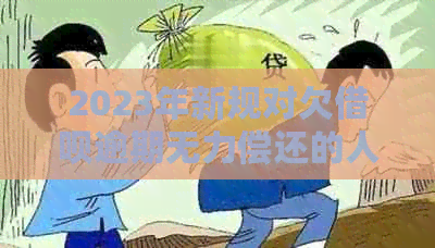 2023年新规对欠借呗逾期无力偿还的人有何影响？政策解读与应对策略