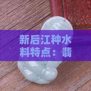 新后江种水料特点：翡翠原石的特征与鉴别