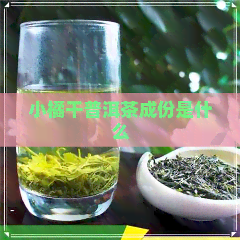 小橘干普洱茶成份是什么