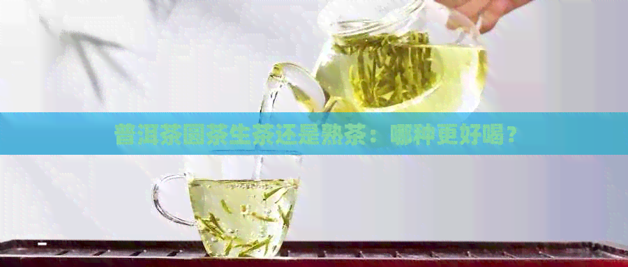 普洱茶圆茶生茶还是熟茶：哪种更好喝？