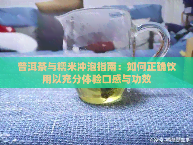 普洱茶与糯米冲泡指南：如何正确饮用以充分体验口感与功效