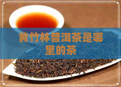 黄竹林普洱茶是哪里的茶