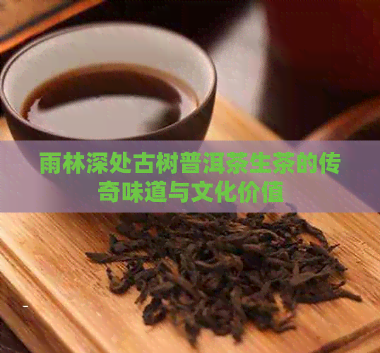 雨林深处古树普洱茶生茶的传奇味道与文化价值