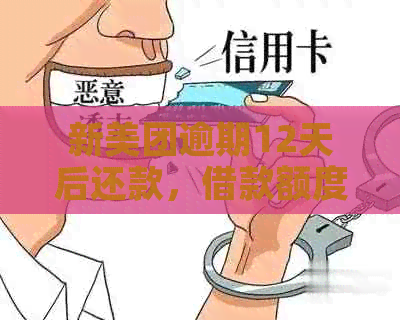 新美团逾期12天后还款，借款额度何时恢复？还款后多久能再次借款？