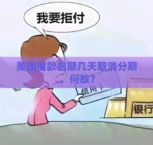 美团借款逾期几天取消分期，何故？