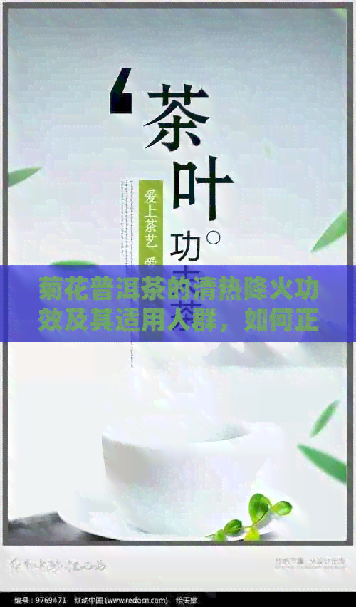 菊花普洱茶的清热降火功效及其适用人群，如何正确饮用以达到效果？