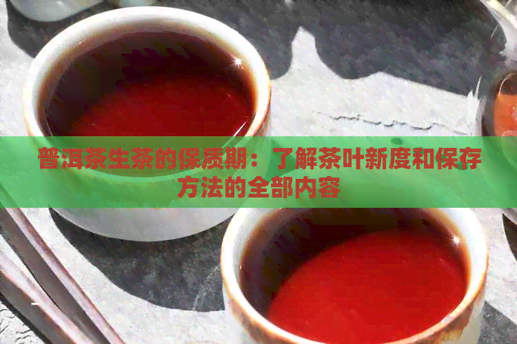 普洱茶生茶的保质期：了解茶叶新度和保存方法的全部内容