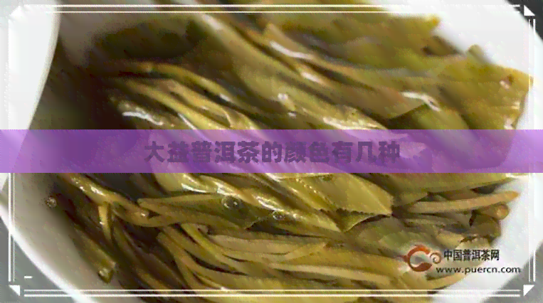 大益普洱茶的颜色有几种