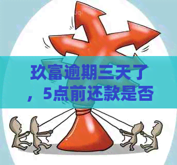 玖富逾期三天了，5点前还款是否可以一天？如何处理？