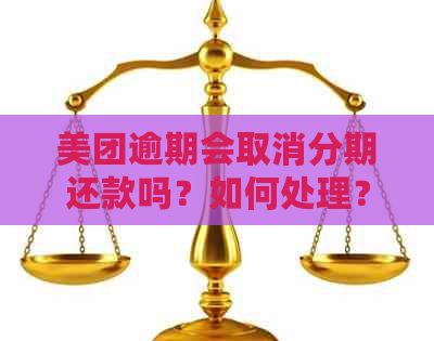 美团逾期会取消分期还款吗？如何处理？