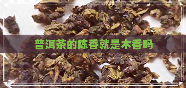 普洱茶的陈香就是木香吗