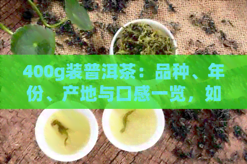 400g装普洱茶：品种、年份、产地与口感一览，如何选择与品鉴全方位指南