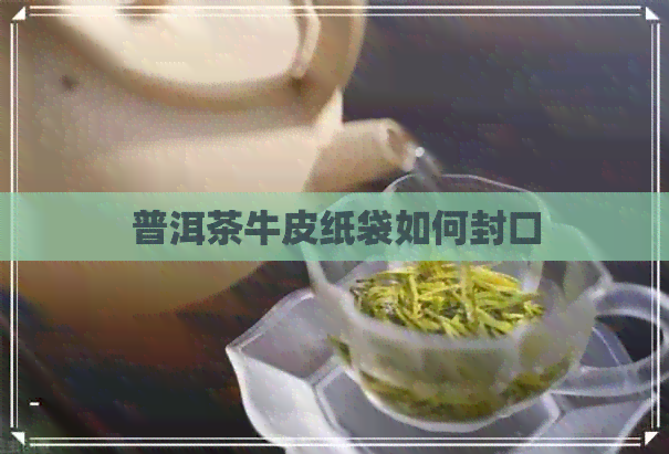 普洱茶牛皮纸袋如何封口