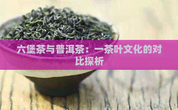 六堡茶与普洱茶：一茶叶文化的对比探析