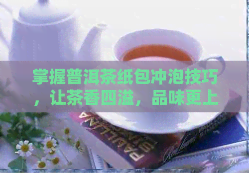 掌握普洱茶纸包冲泡技巧，让茶香四溢，品味更上一层楼