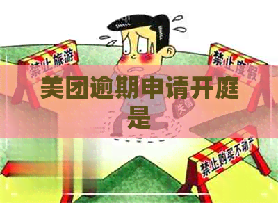 美团逾期申请开庭是