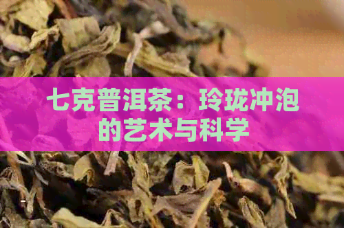 七克普洱茶：玲珑冲泡的艺术与科学