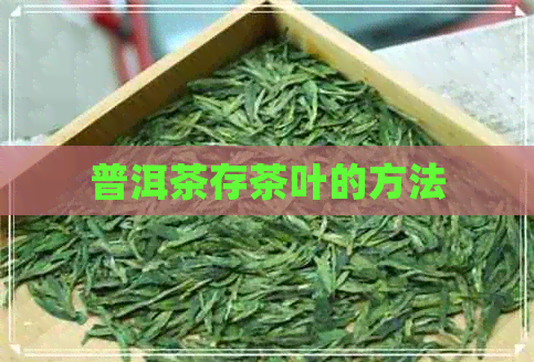 普洱茶存茶叶的方法