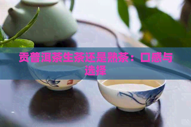 贡普洱茶生茶还是熟茶：口感与选择