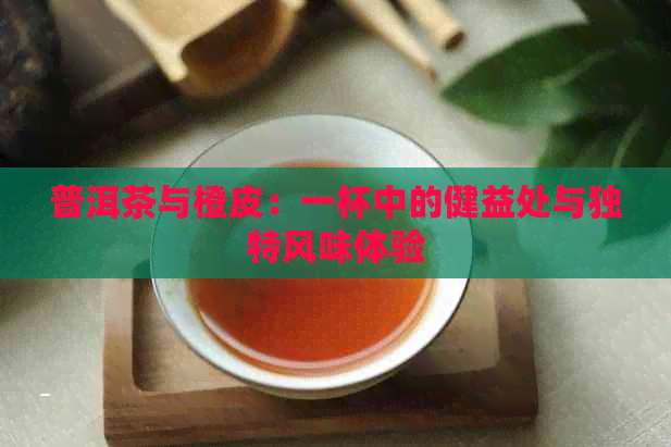 普洱茶与橙皮：一杯中的健益处与独特风味体验