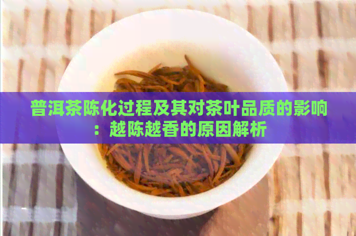 普洱茶陈化过程及其对茶叶品质的影响：越陈越香的原因解析