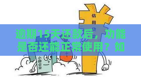 逾期15天还款后，功能是否还能正常使用？如何解决逾期还款问题？