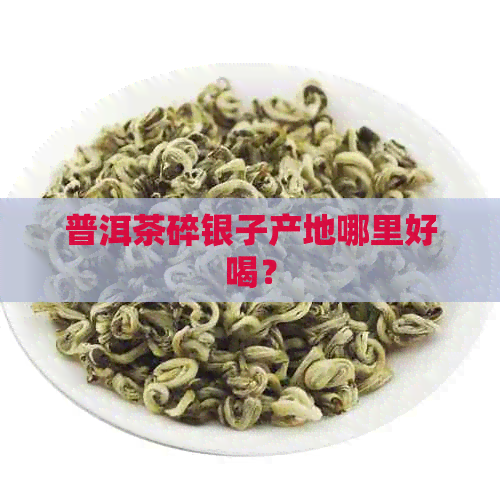 普洱茶碎银子产地哪里好喝？