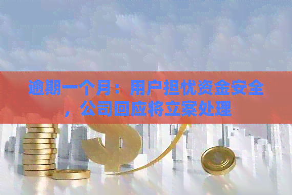 逾期一个月：用户担忧资金安全，公司回应将立案处理