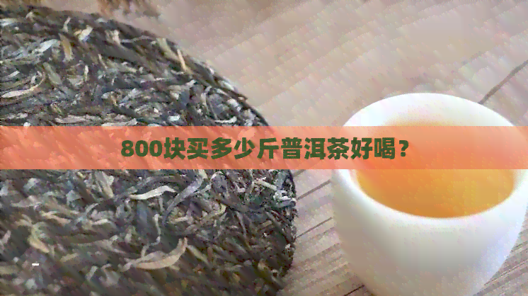 800块买多少斤普洱茶好喝？