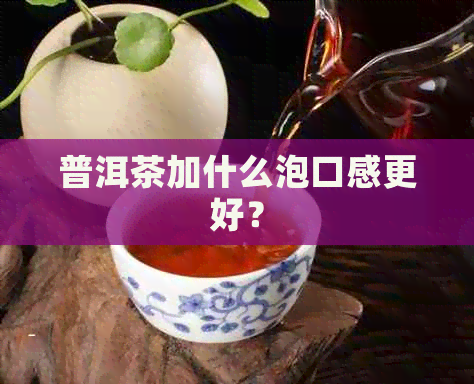 普洱茶加什么泡口感更好？